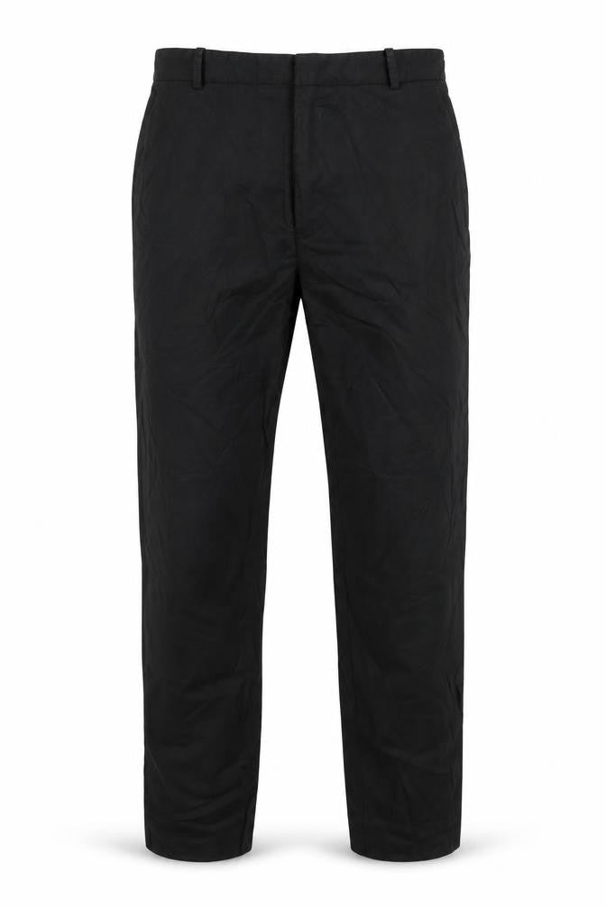 Front view of Sandro Paris Men's Black Slim Fit Chino Trousers M