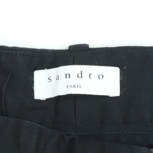 Sandro Paris Men's Black Slim Fit Chino Trousers M