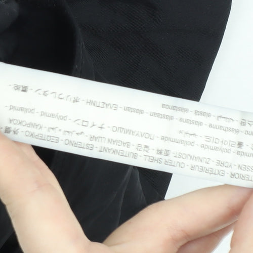 Stradivarius Women Black Bodysuit Size 12 Sleeveless Scoop Neck