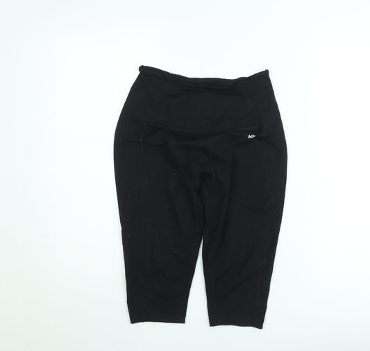 MP Women's Black Medium Capri Leggings Activewear Stretchy Gym