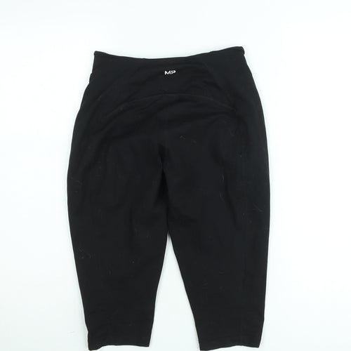 MP Women's Black Medium Capri Leggings Activewear Stretchy Gym