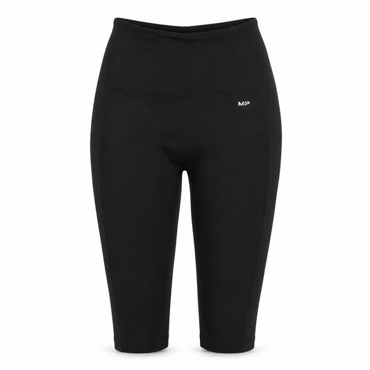 MP Women's Black Medium Capri Leggings Polyester Blend Stretch Activewear