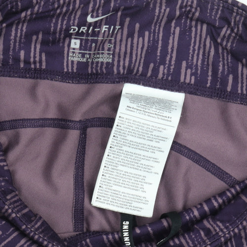 Nike Women's Purple Dri-FIT Running Leggings Size S