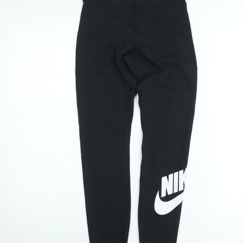 Nike Womens Black S Ankle Leggings High Rise Stretch Activewear