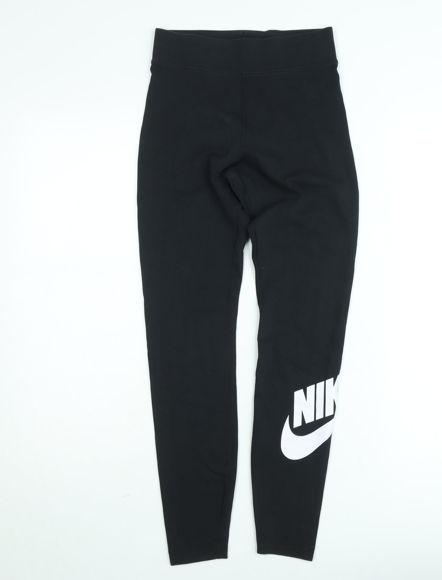 Nike Womens Black S Ankle Leggings High Rise Stretch Activewear