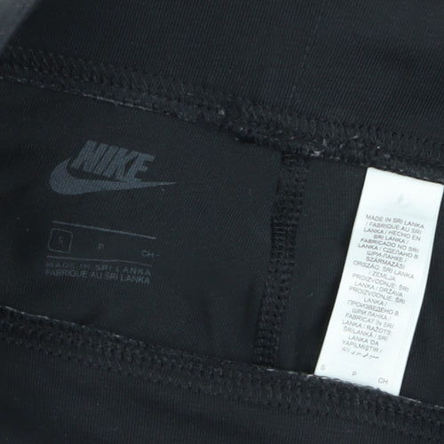 Nike Womens Black S Ankle Leggings High Rise Stretch Activewear