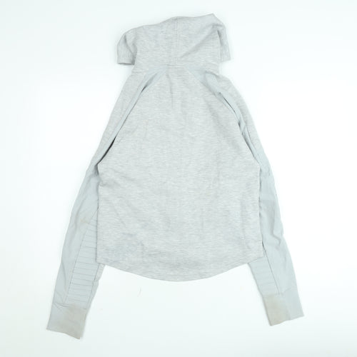 Puma Mens Grey XS Full Zip Hooded Athletic Hoodie