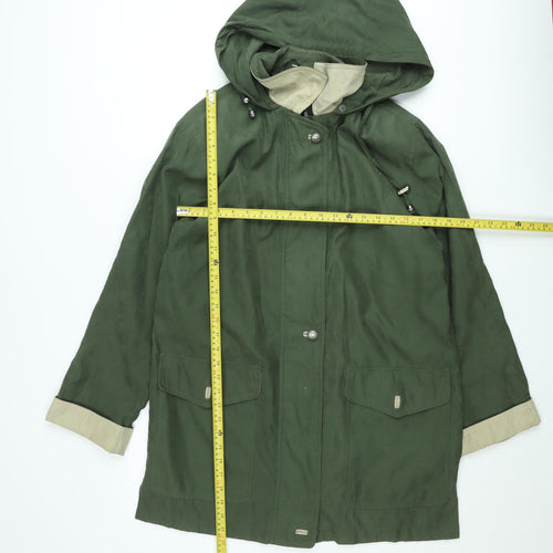 Nuage Micro Men's Green L Parka Jacket Hooded Water Resistant Outdoor Coat