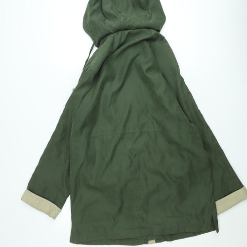 Nuage Micro Men's Green L Parka Jacket Hooded Water Resistant Outdoor Coat