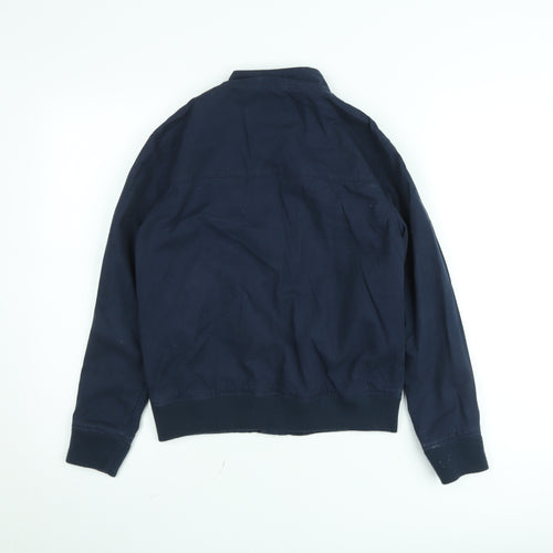 Ben Sherman Boys Blue Cotton Bomber Jacket 12-13 Years Full Zip Lined