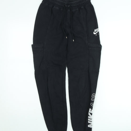 Nike Men's Black XS Fleece Jogger Sweatpants Tapered Fit