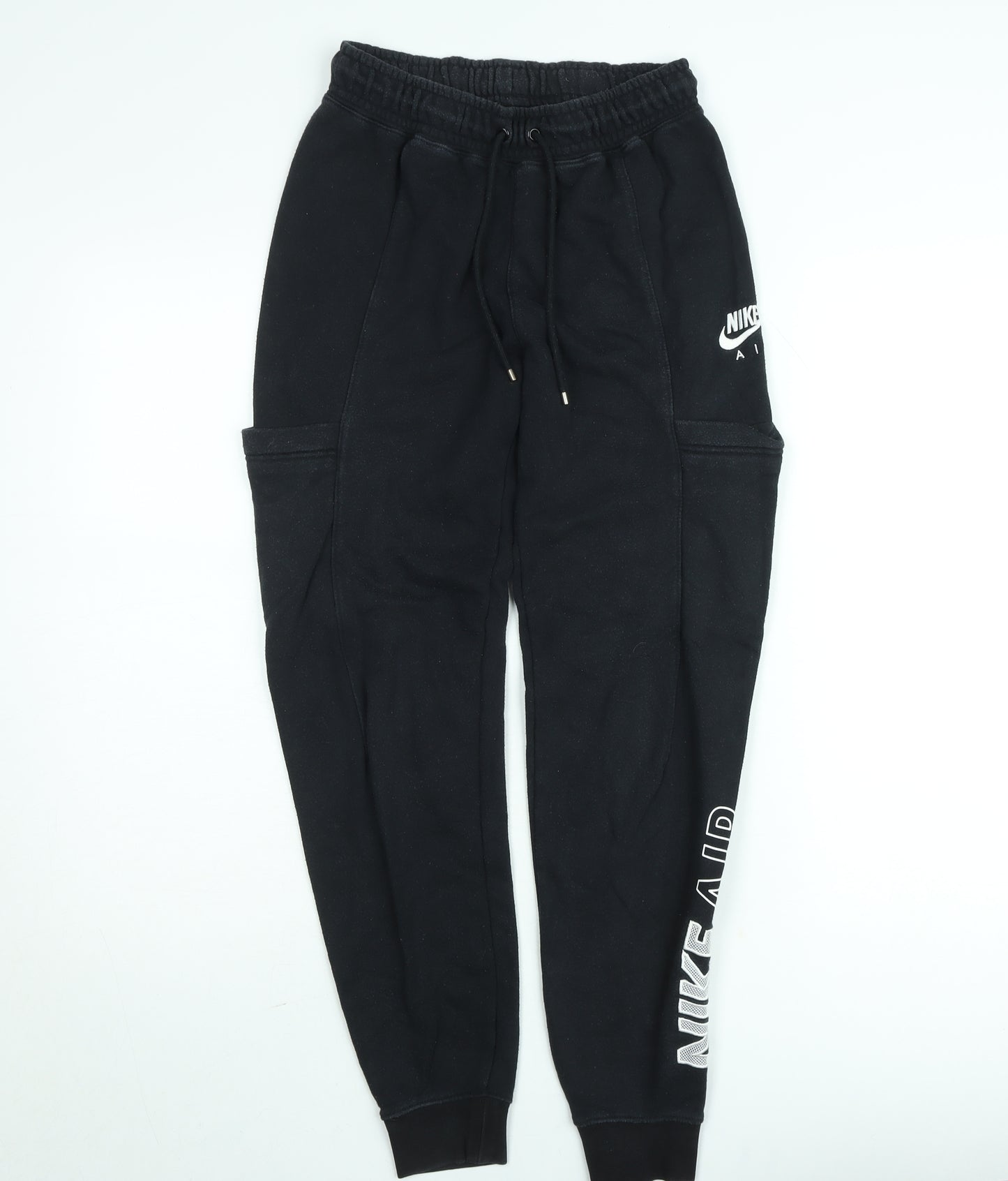 Nike Men's Black XS Fleece Jogger Sweatpants Tapered Fit