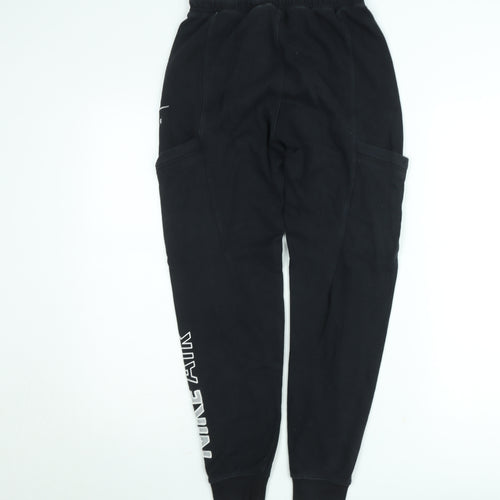 Nike Men's Black XS Fleece Jogger Sweatpants Tapered Fit