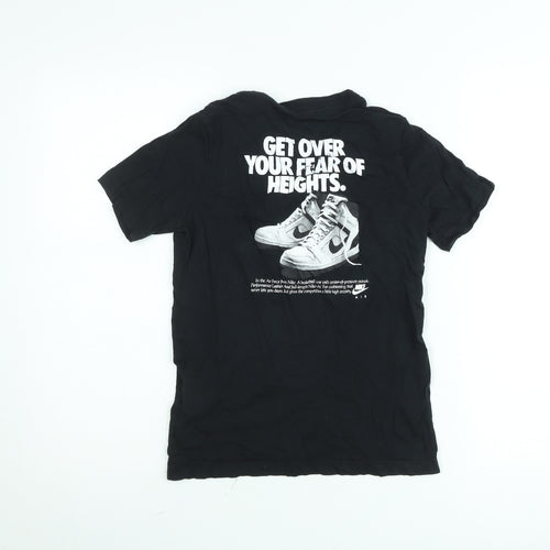 Nike Boys Black Air Graphic T-Shirt M (10-11 Years) Regular Fit