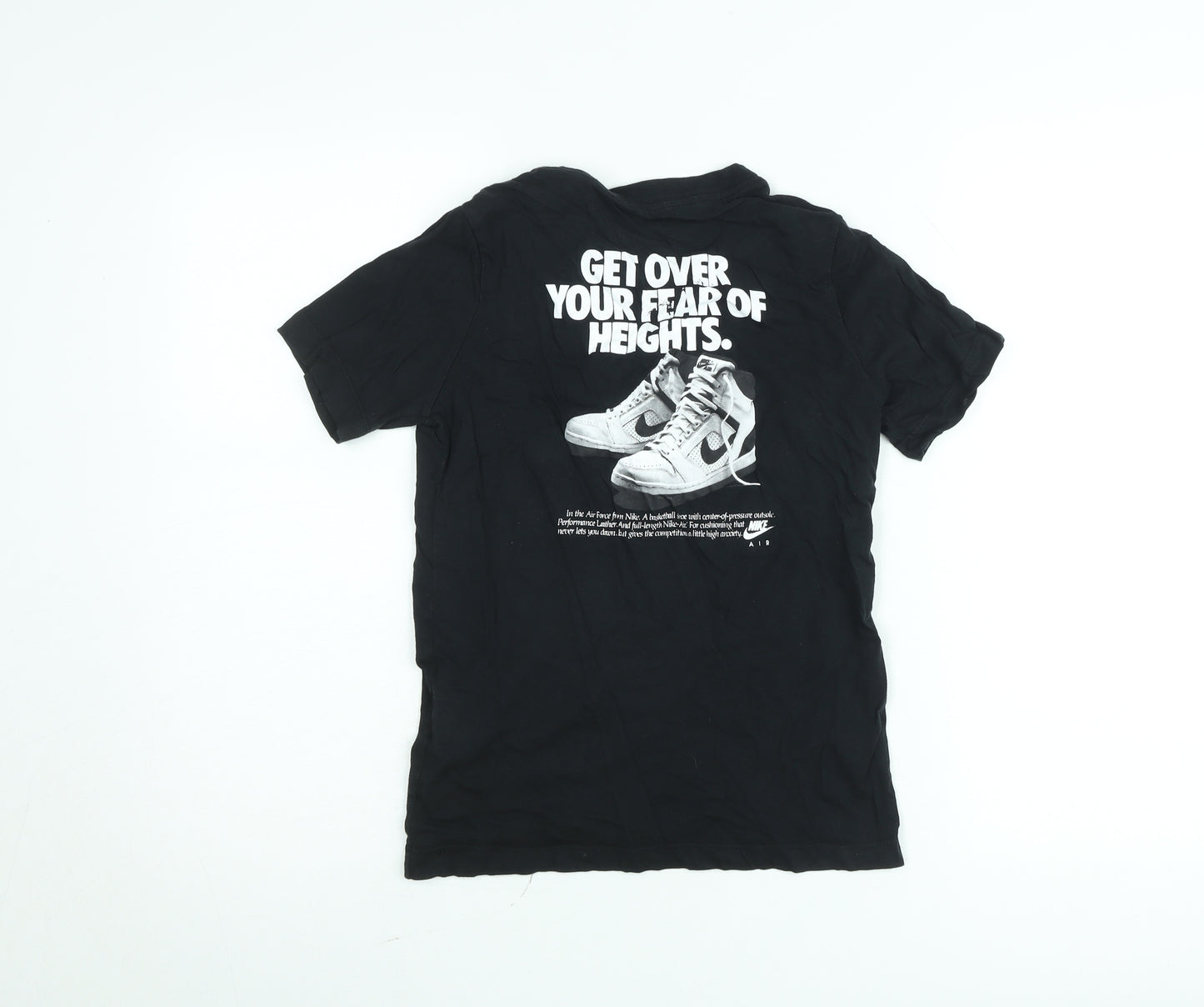 Nike Boys Black Air Graphic T-Shirt M (10-11 Years) Regular Fit