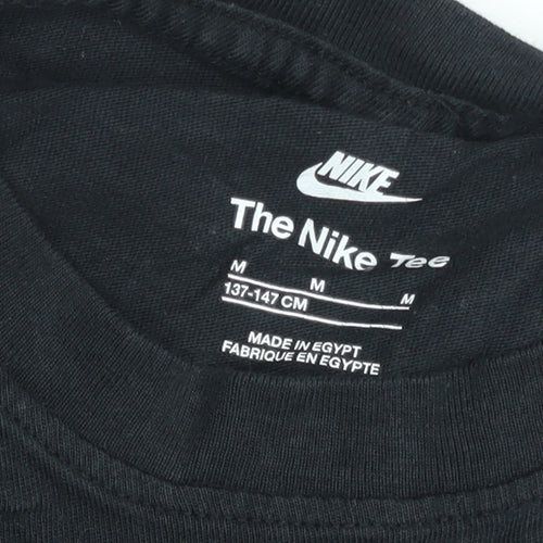 Nike Boys Black Air Graphic T-Shirt M (10-11 Years) Regular Fit