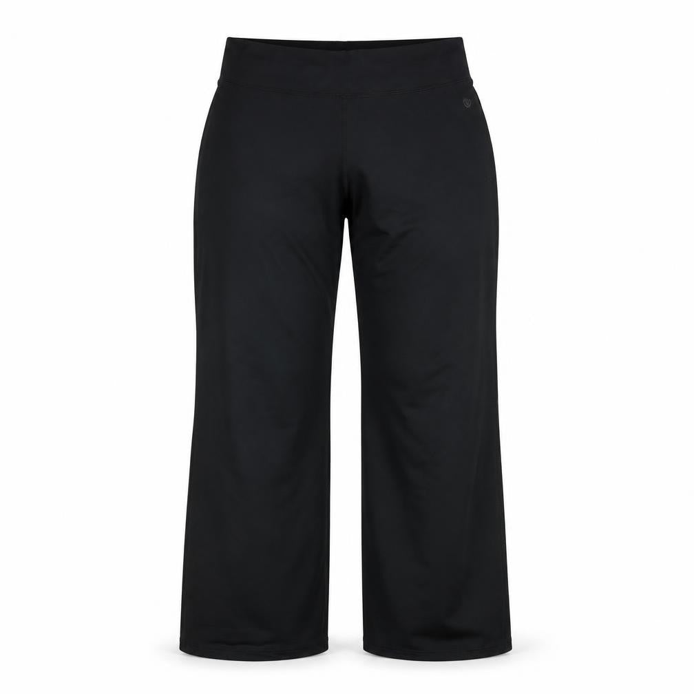 Front view of Dunnes women’s black m performance sport sweatpants