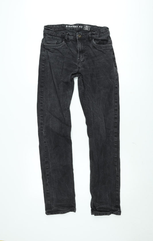 Dunnes Stores Men's Black Straight Fit Denim Jeans W32 L34