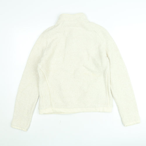 Weird Fish Women's Beige 1/4 Zip Fleece Sweatshirt Size S