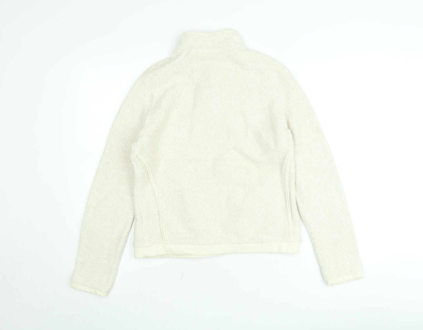 Weird Fish Women's Beige 1/4 Zip Fleece Sweatshirt Size S