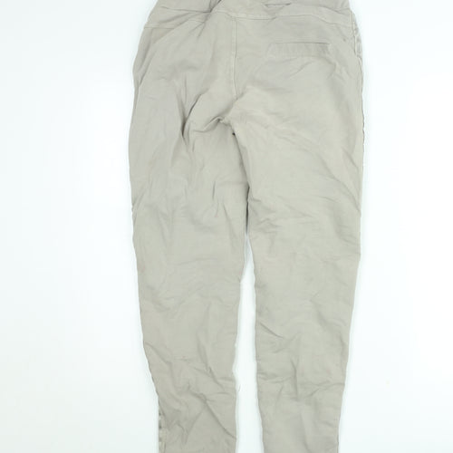 Studio Parisien Men’s Beige Jogger Trousers L Elastic Waist Cotton
