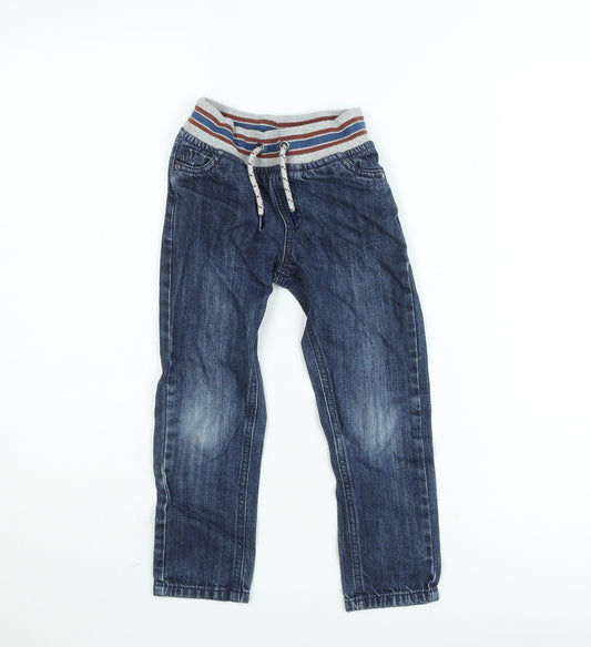 Dunnes Stores Boys Blue Drawstring Straight Denim Jeans 5 Years