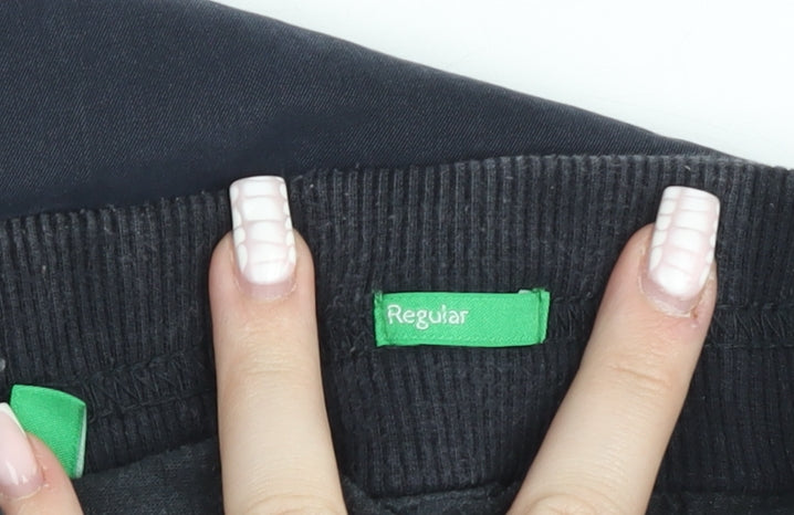 United Colors of Benetton Boys Blue Cargo Trousers Regular Fit Elastic Waist 6 Years