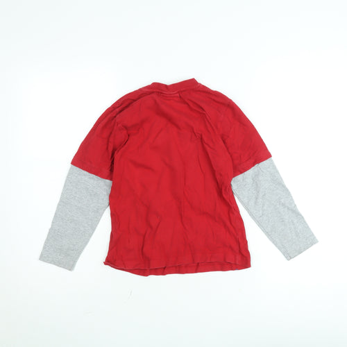 Moshi Monsters Boys Red Long Sleeve Graphic T-Shirt 5-6 Years