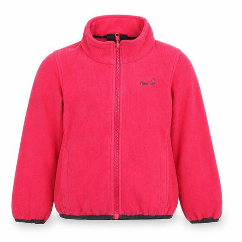 Peter Storm Girls Pink Fleece Full Zip Sweatshirt 5-6 Years Lightweight Outdoor