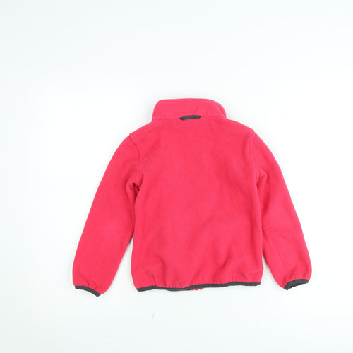 Peter Storm Girls Pink Fleece Full Zip Sweatshirt 5-6 Years Lightweight Outdoor