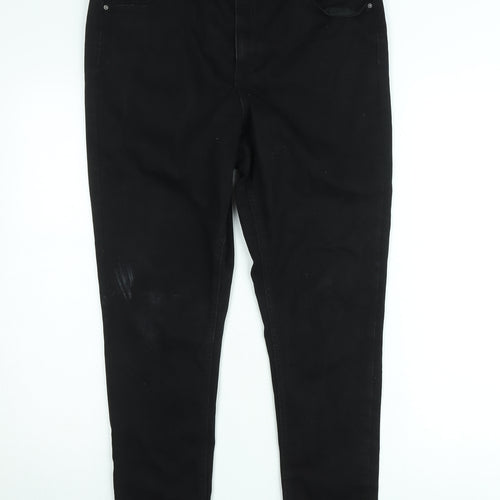 F&F Black Slim Fit Stretch Denim Skinny Jeans Men’s UK 16