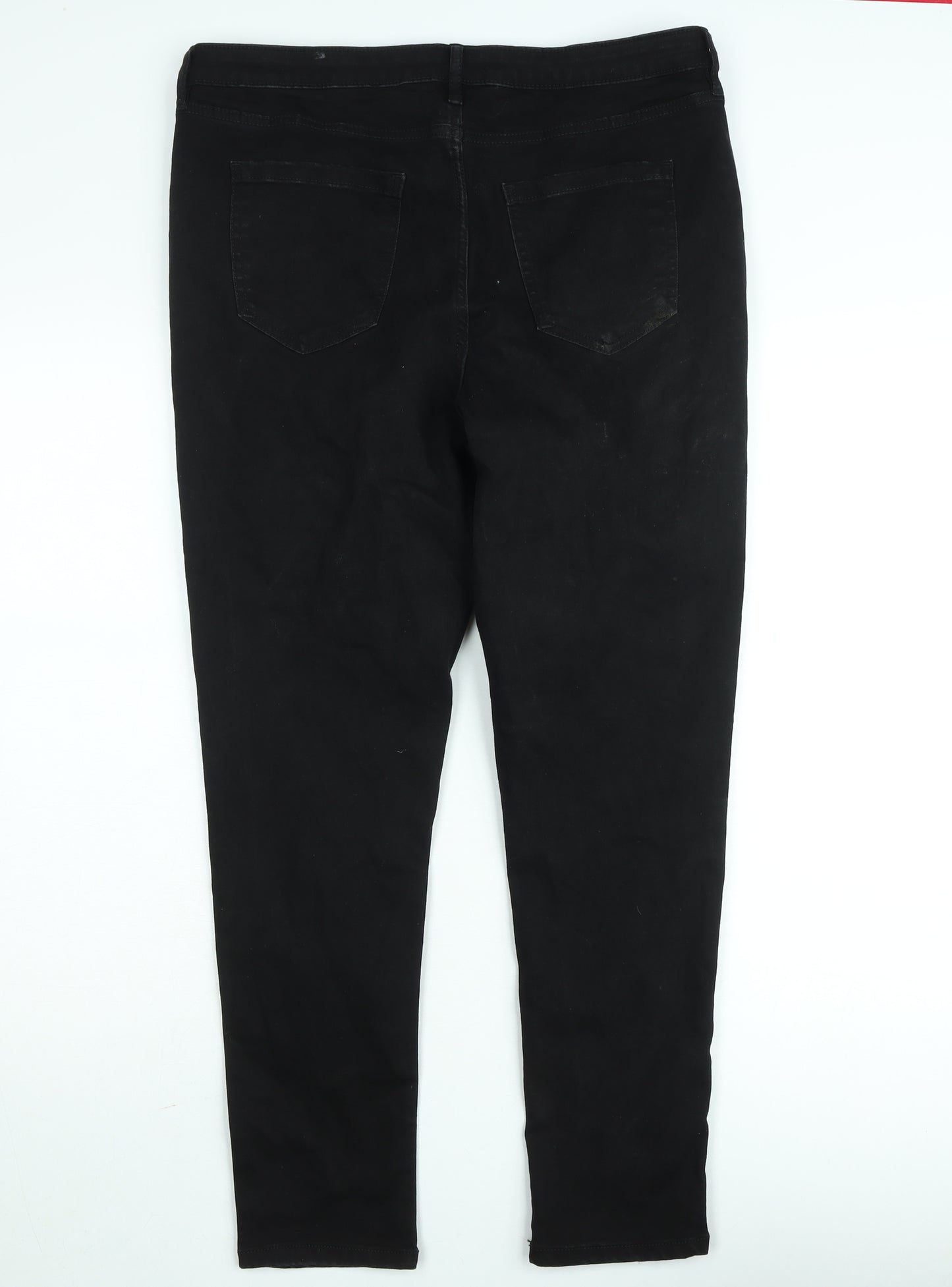 F&F Black Slim Fit Stretch Denim Skinny Jeans Men’s UK 16