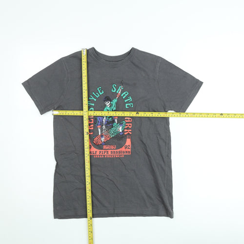 Primark Cares Teens Grey Freestyle Skate Graphic T-Shirt 11-12Y 152cm