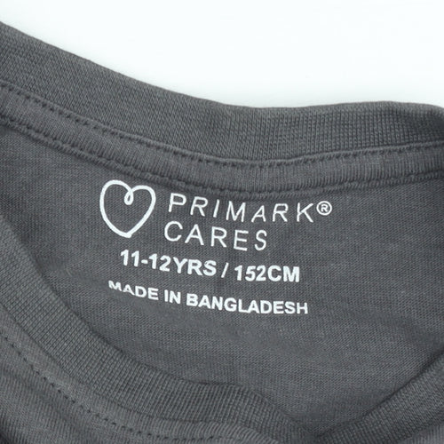Primark Cares Teens Grey Freestyle Skate Graphic T-Shirt 11-12Y 152cm