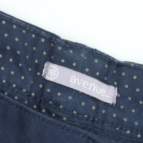 Avenue Men’s Blue Chino Shorts Size 16 Plus Regular Fit