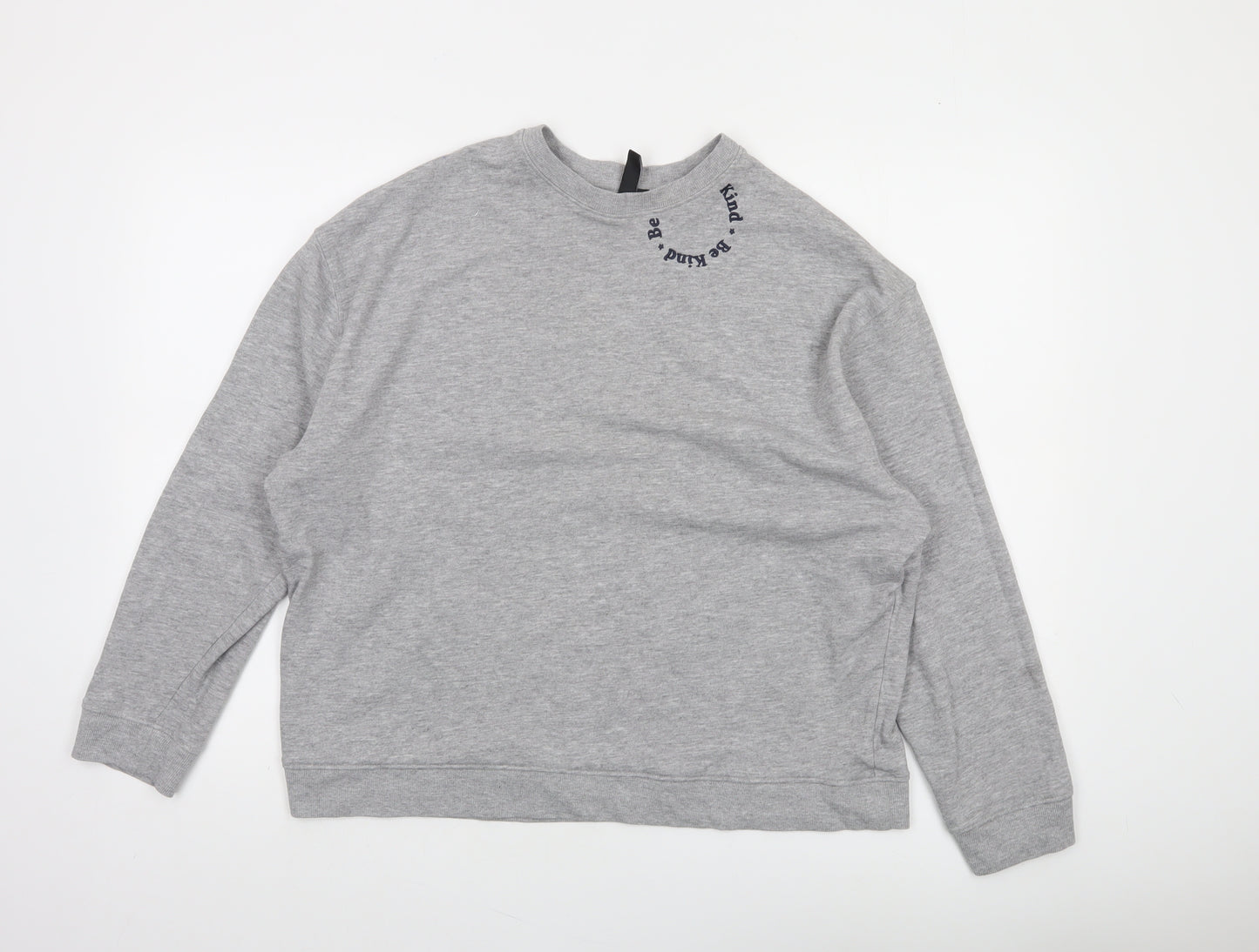 Nobody's Child Women's Grey Crew Neck Pullover Sweatshirt Size M