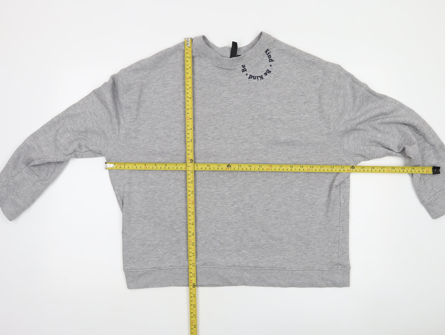 Nobody's Child Women's Grey Crew Neck Pullover Sweatshirt Size M