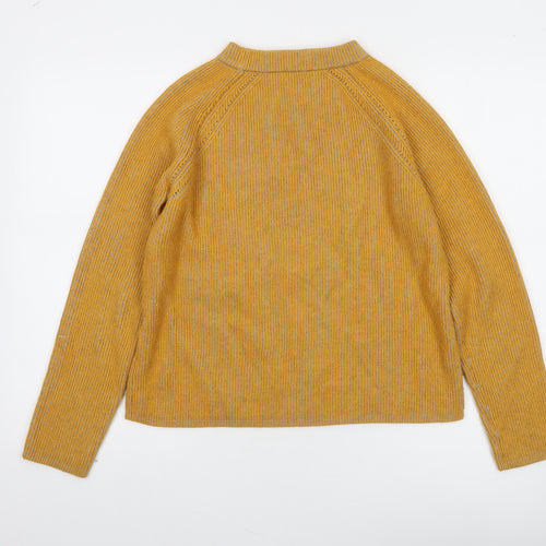 Betty Barclay Women's Yellow Striped Pullover Jumper Size 10