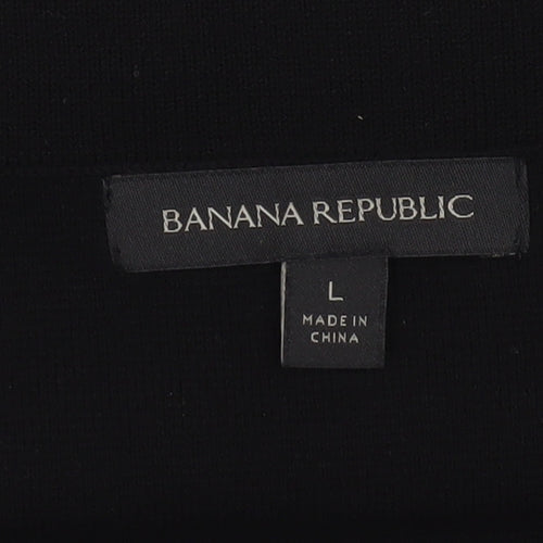 Banana Republic Womens Black L Knit Stretch Pencil Skirt