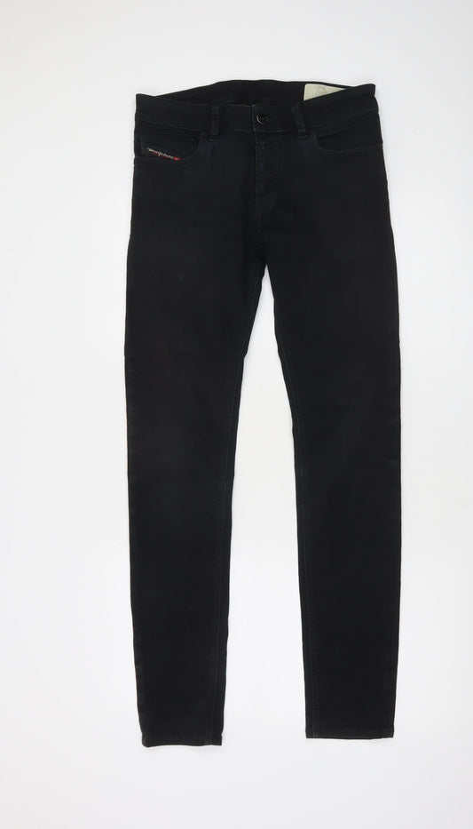 Diesel Men's Black Slim Skinny Jeans Size 29 Dark Wash Denim