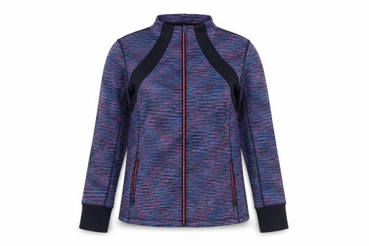Front view of Dunnes women’s multicoloured, size UK 12, track jacket
