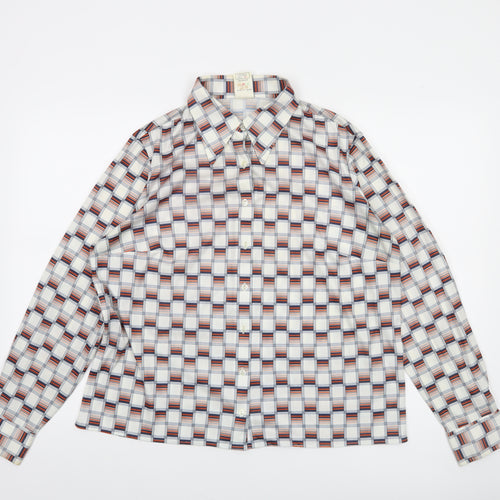 Marks and Spencer Women’s Multicoloured Checked Long Sleeve Button-Up Shirt Size 20