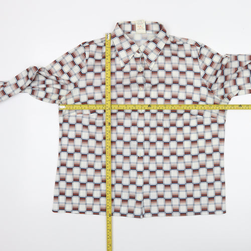 Marks and Spencer Women’s Multicoloured Checked Long Sleeve Button-Up Shirt Size 20