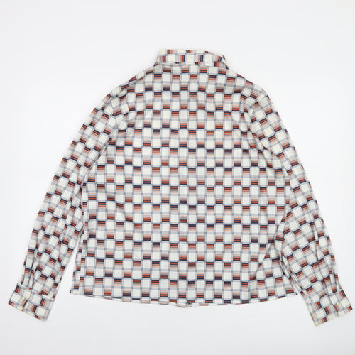 Marks and Spencer Women’s Multicoloured Checked Long Sleeve Button-Up Shirt Size 20