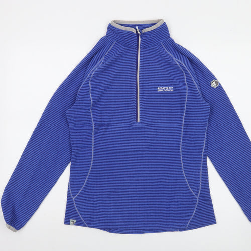 Regatta Great Outdoors Blue 1/2 Zip Fleece Sweatshirt UK14 Women's Outdoor Top