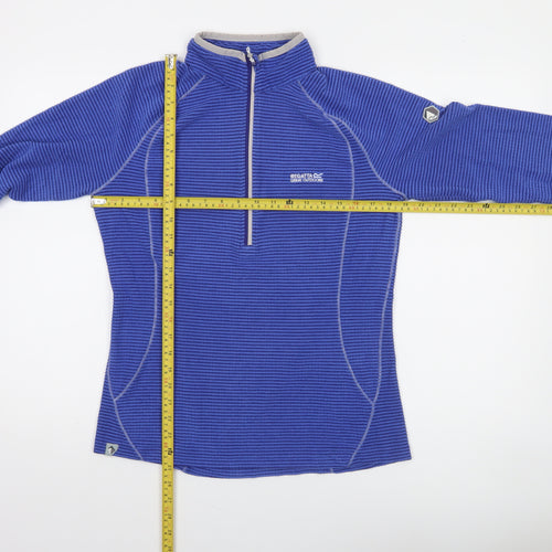 Regatta Great Outdoors Blue 1/2 Zip Fleece Sweatshirt UK14 Women's Outdoor Top