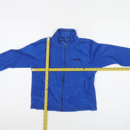 Regatta Boys Blue Fleece Full Zip Jacket 5-6 Years Outdoor Lightweight