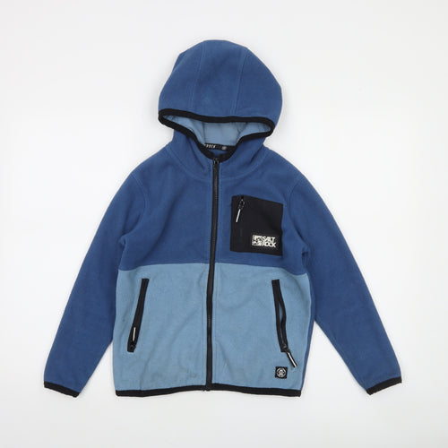 Saltrock Boys Blue Full Zip Fleece Hoodie Age 7-8 Years