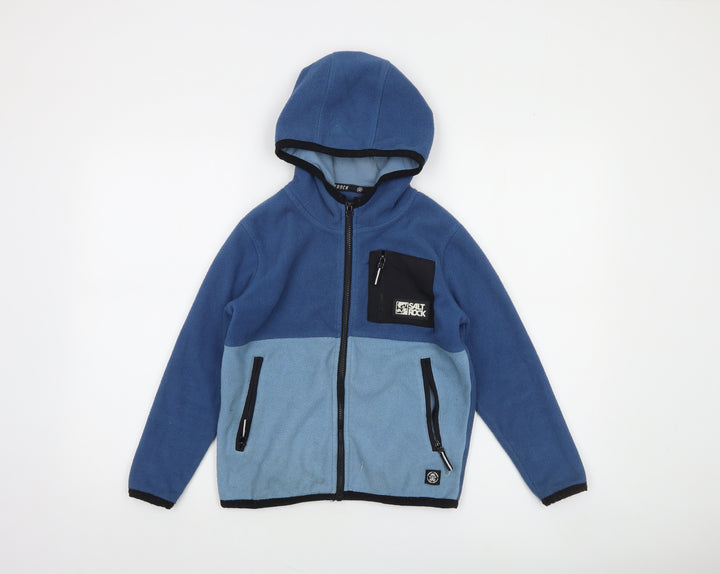 Saltrock Boys Blue Full Zip Fleece Hoodie Age 7-8 Years