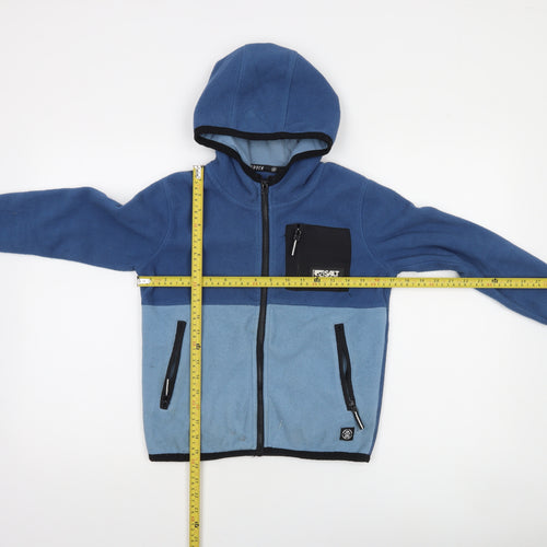 Saltrock Boys Blue Full Zip Fleece Hoodie Age 7-8 Years